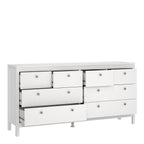 Maria Double Dresser 4+4 Drawers in White