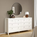 Maria Double Dresser 4+4 Drawers in White