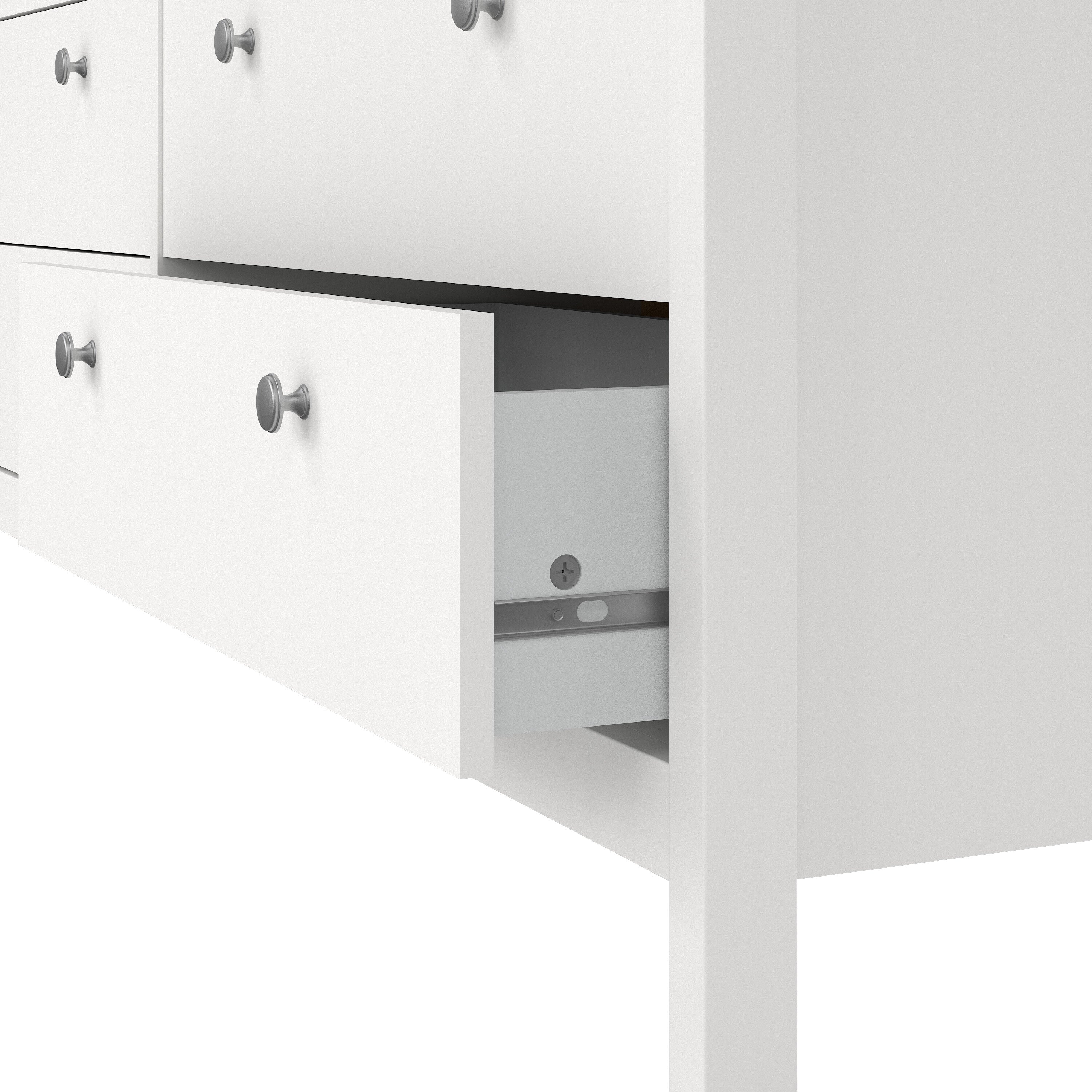 Maria Double Dresser 4+4 Drawers in White