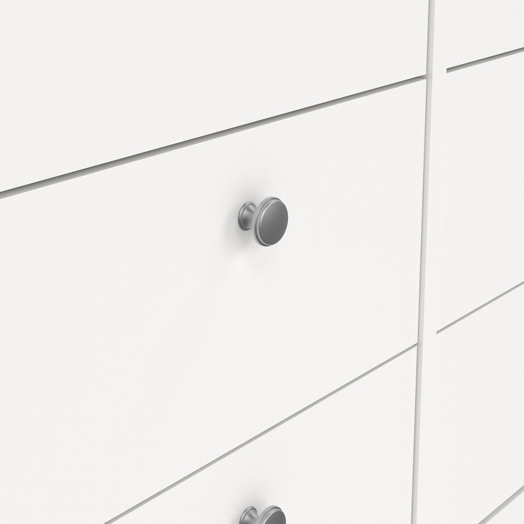 Maria Double Dresser 4+4 Drawers in White