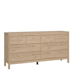 Maria Double Dresser 4+4 Drawers in Jackson Hickory Oak