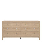 Maria Double Dresser 4+4 Drawers in Jackson Hickory Oak