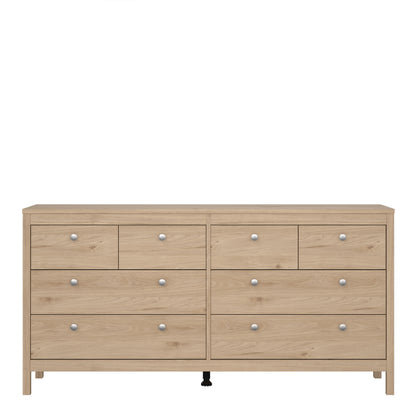 Maria Double Dresser 4+4 Drawers in Jackson Hickory Oak