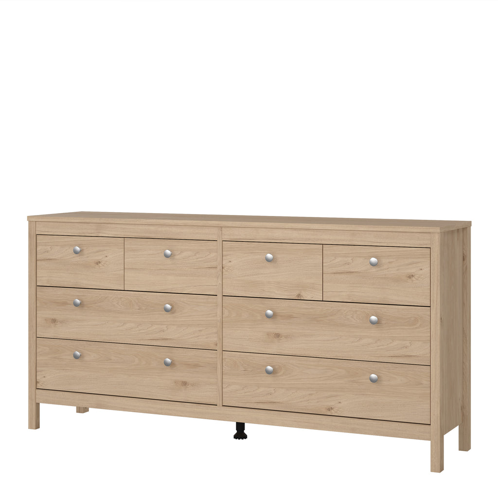 Maria Double Dresser 4+4 Drawers in Jackson Hickory Oak