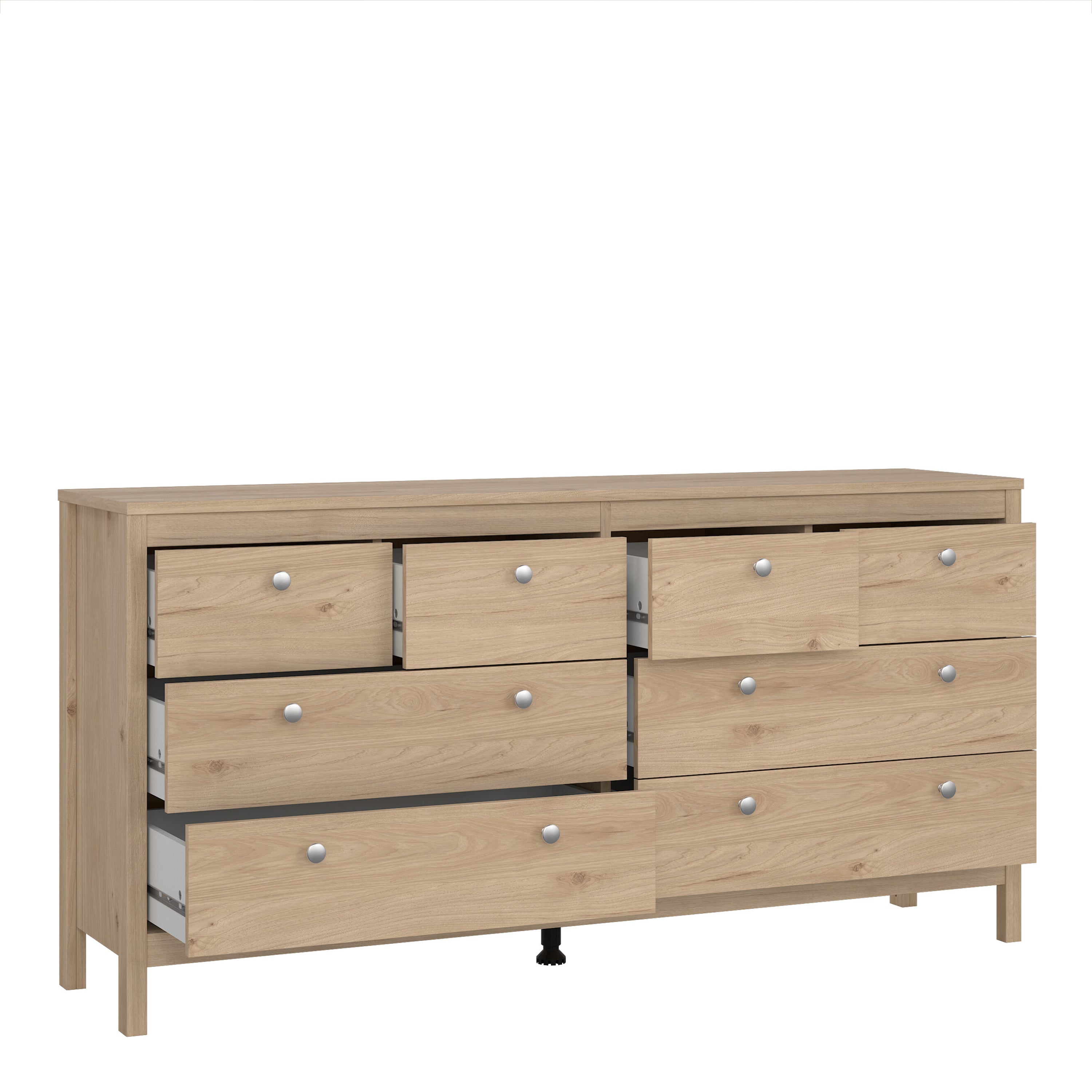 Maria Double Dresser 4+4 Drawers in Jackson Hickory Oak