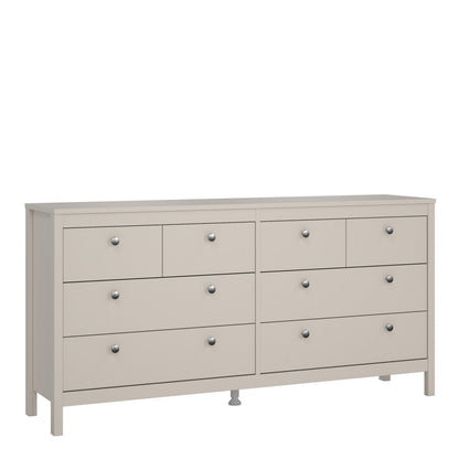 Maria Double Dresser 4+4 Drawers in Cashmere
