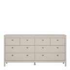 Maria Double Dresser 4+4 Drawers in Cashmere