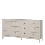 Maria Double Dresser 4+4 Drawers in Cashmere