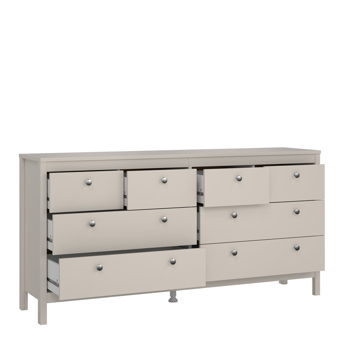 Maria Double Dresser 4+4 Drawers in Cashmere