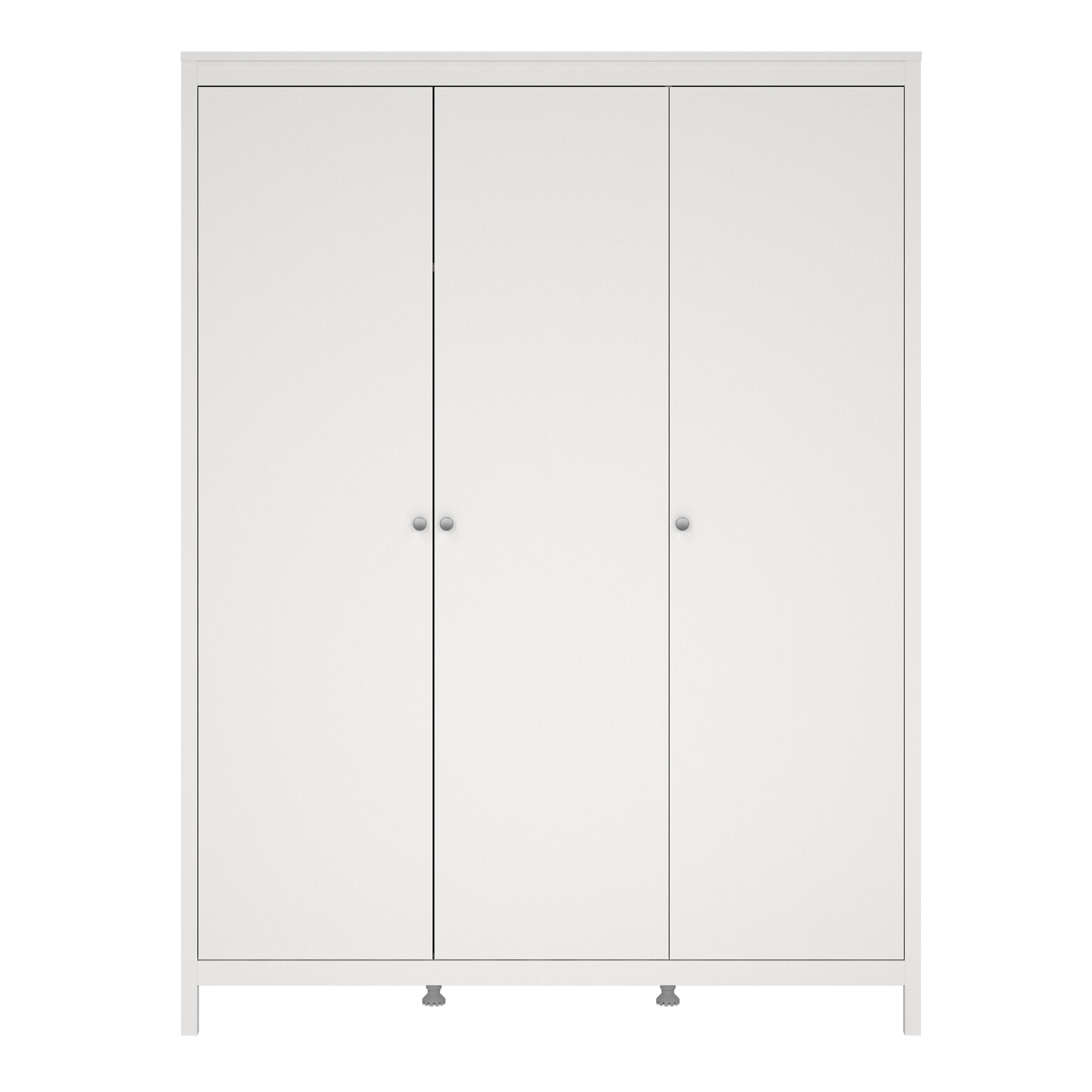 Maria Wardrobe with 3 Doors in White