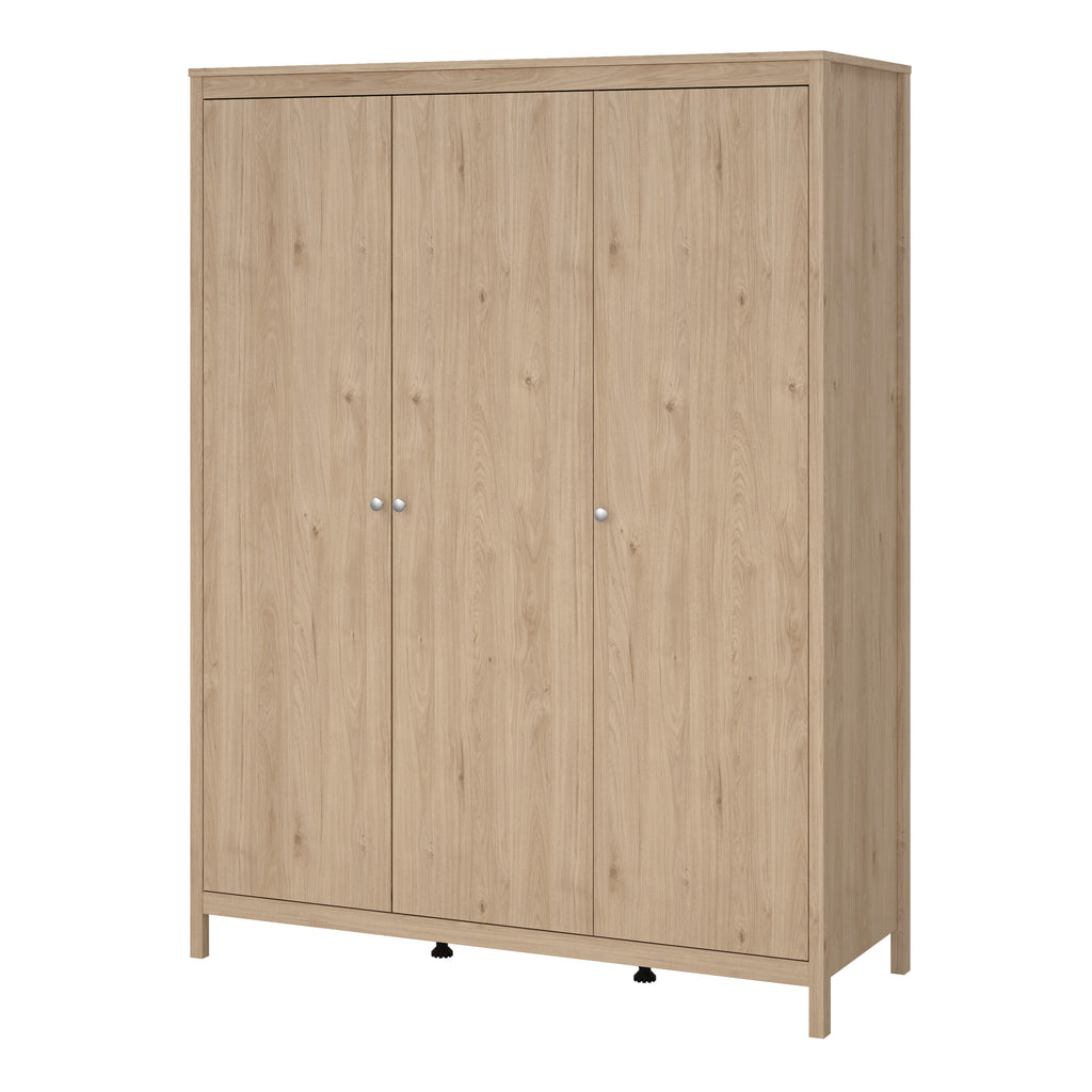 Maria Wardrobe with 3 Doors in Jackson Hickory Oak
