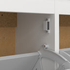 Maria Shoe Cabinet 4 Flip Down Doors in White