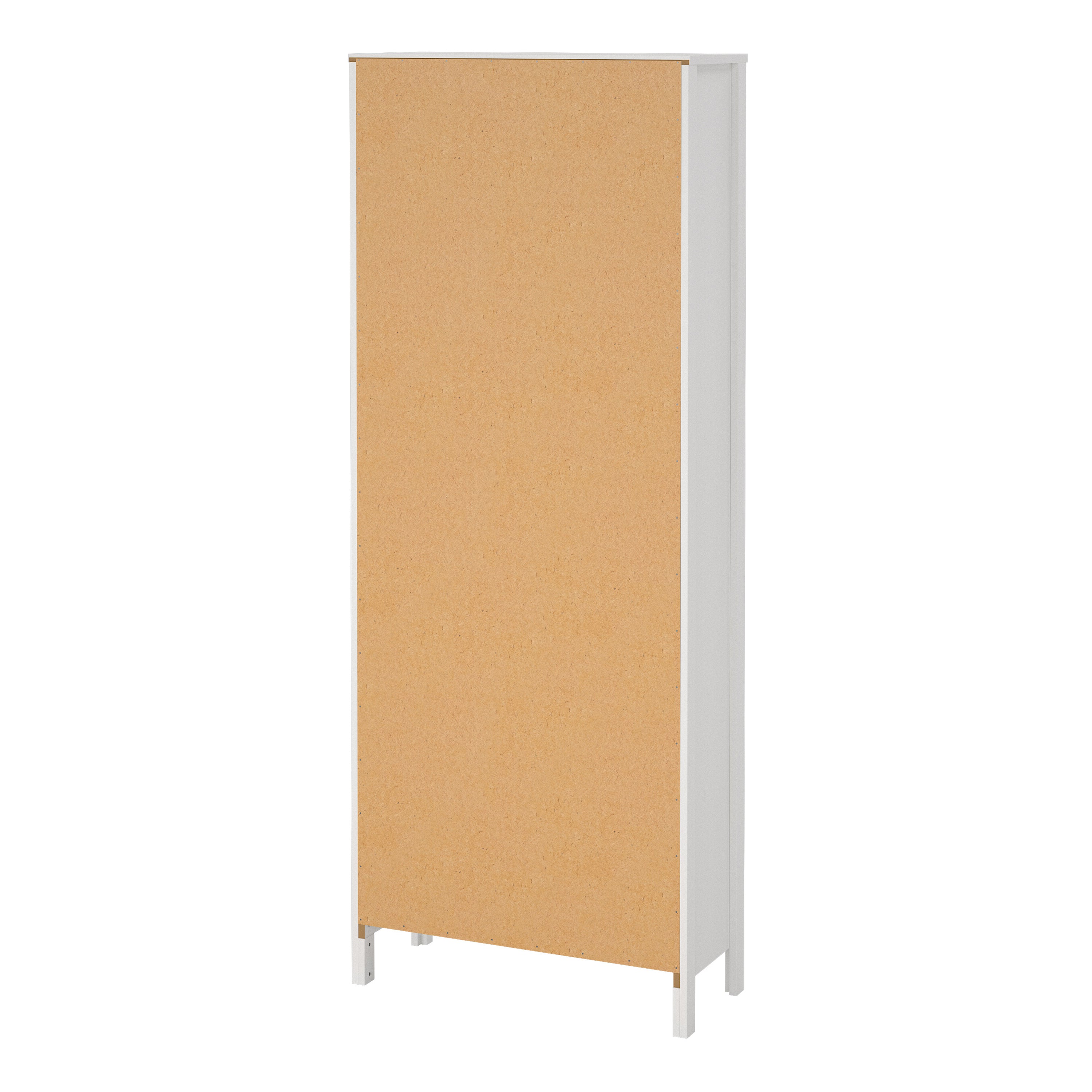 Maria China Cabinet 2 Glass Doors with 3 Drawers in White