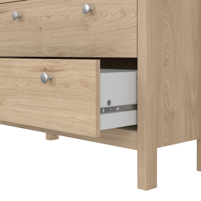 Maria China Cabinet 2 Doors with Glass + 3 Drawers in Jackson Hickory Oak