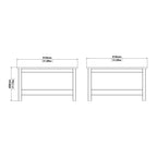 Maria Coffee Table in Matt Black