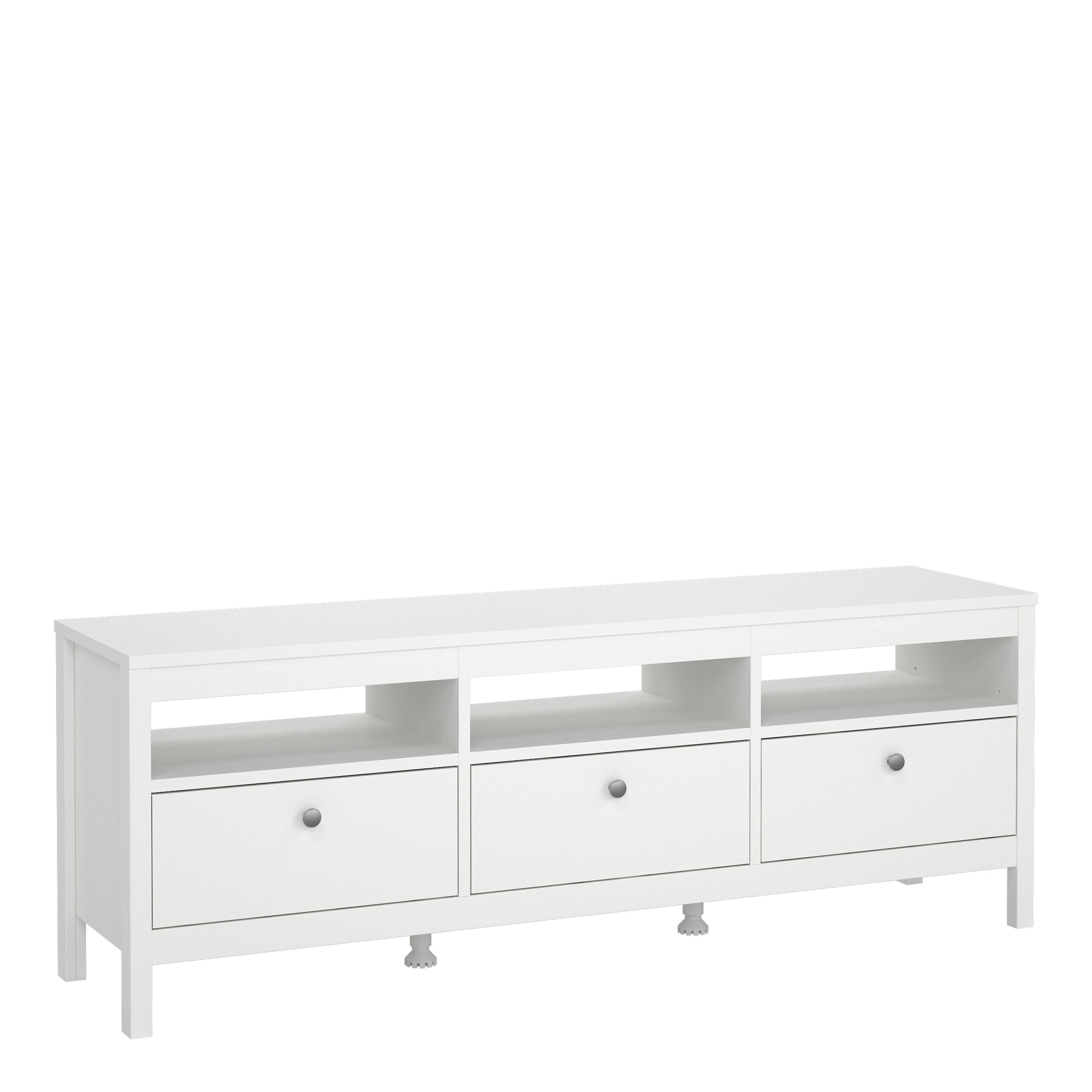 Maria TV Unit 3 Drawers in White