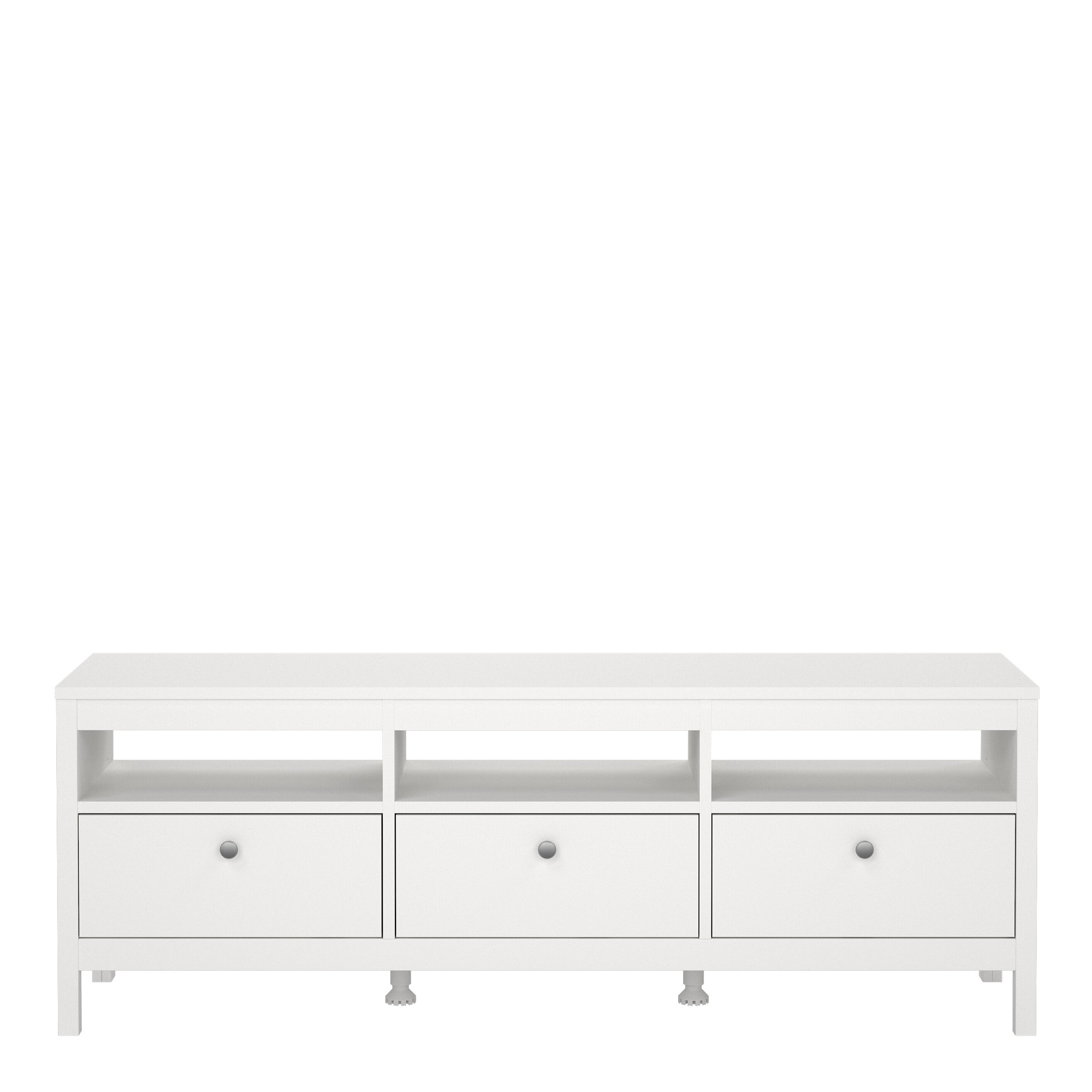 Maria TV Unit 3 Drawers in White