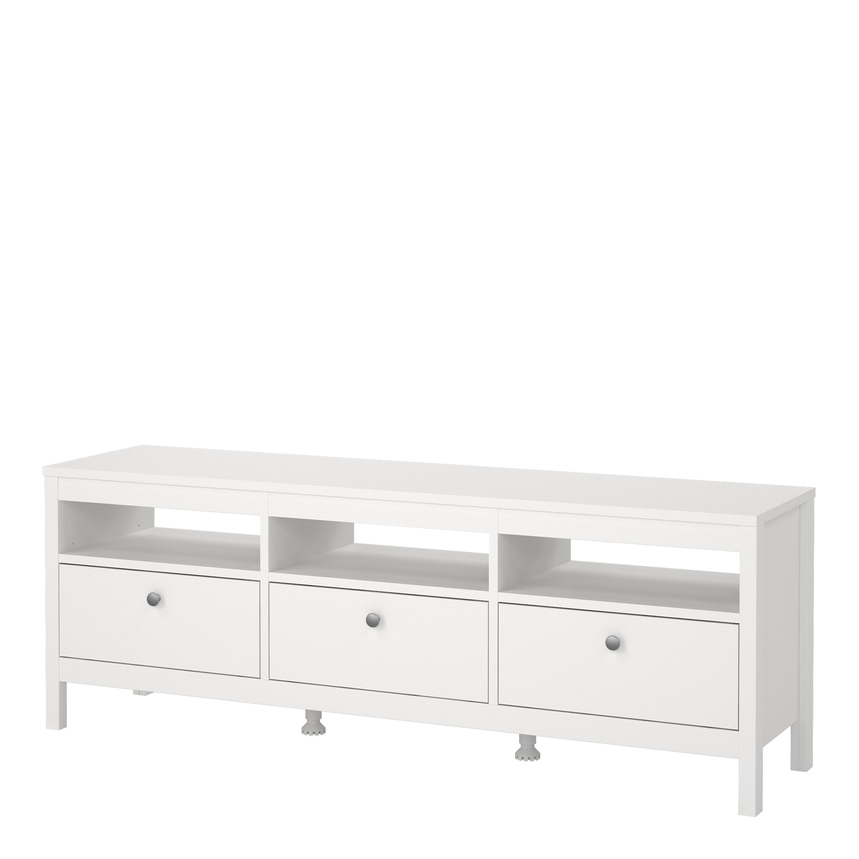 Maria TV Unit 3 Drawers in White
