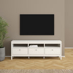 Maria TV Unit 3 Drawers in White