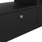 Maria TV Unit 3 Drawers in Matt Black