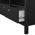 Maria TV Unit 3 Drawers in Matt Black