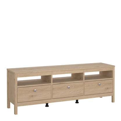 Maria TV-Unit 3 Drawers in Jackson Hickory Oak