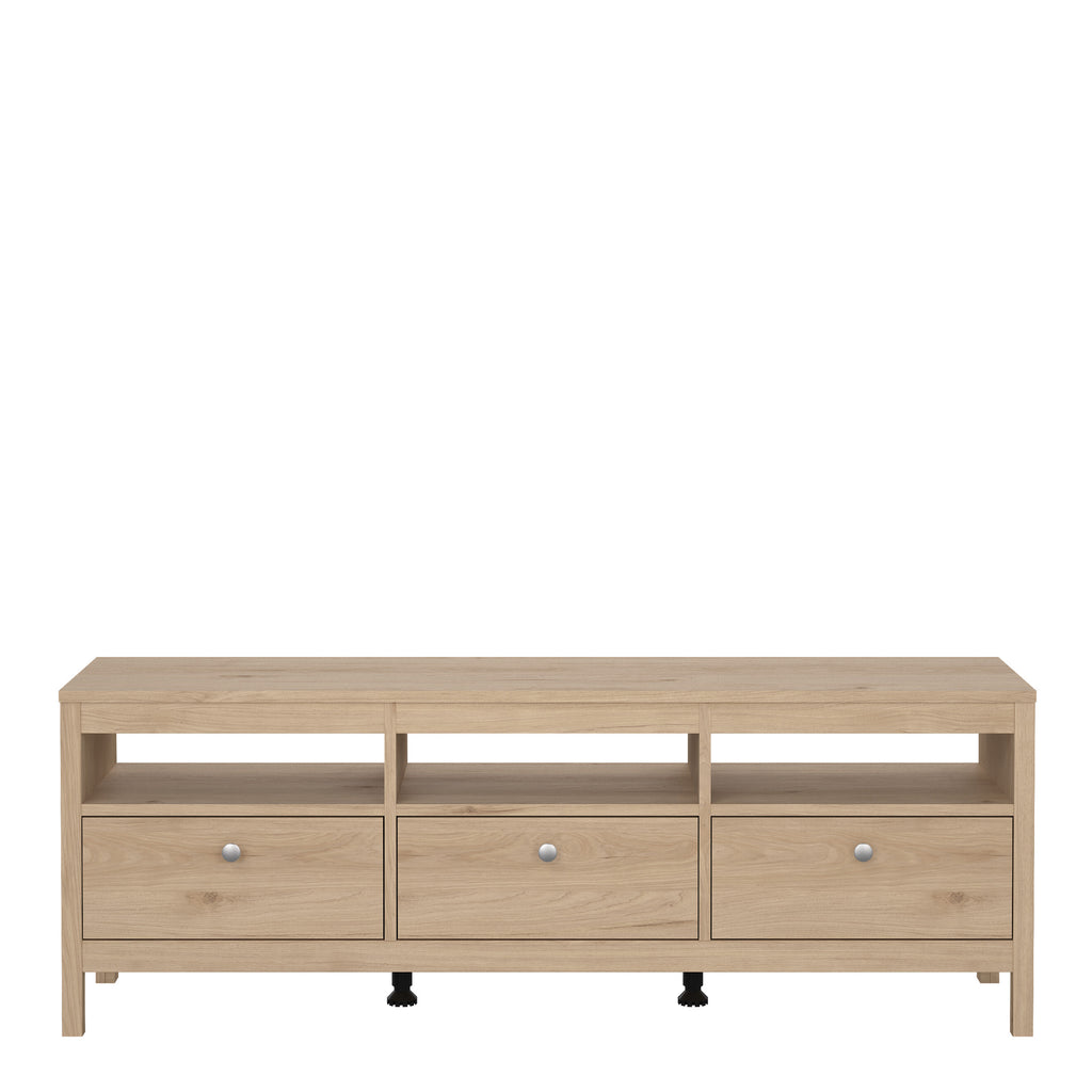 Maria TV-Unit 3 Drawers in Jackson Hickory Oak