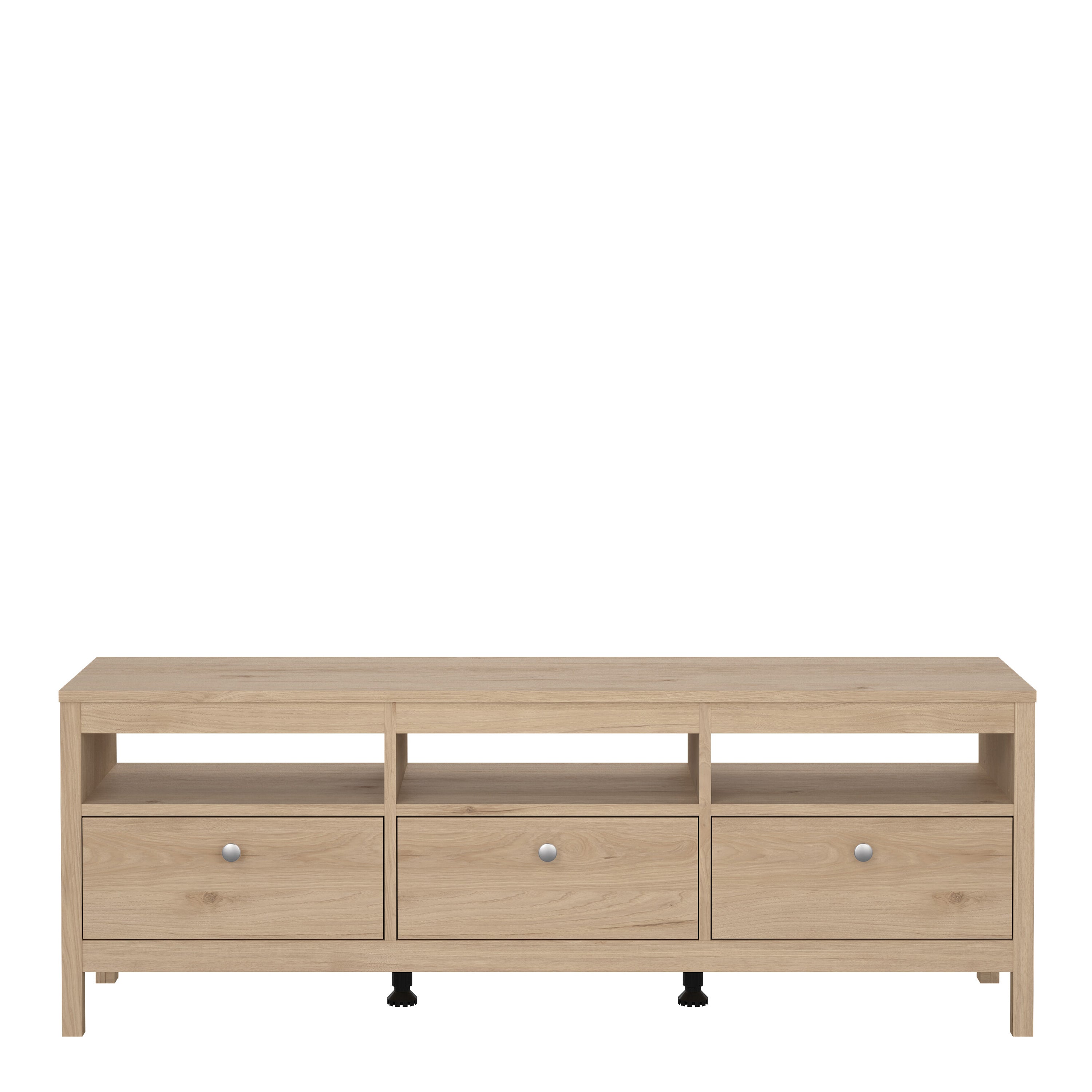 Maria TV-Unit 3 Drawers in Jackson Hickory Oak