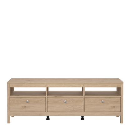 Maria TV-Unit 3 Drawers in Jackson Hickory Oak