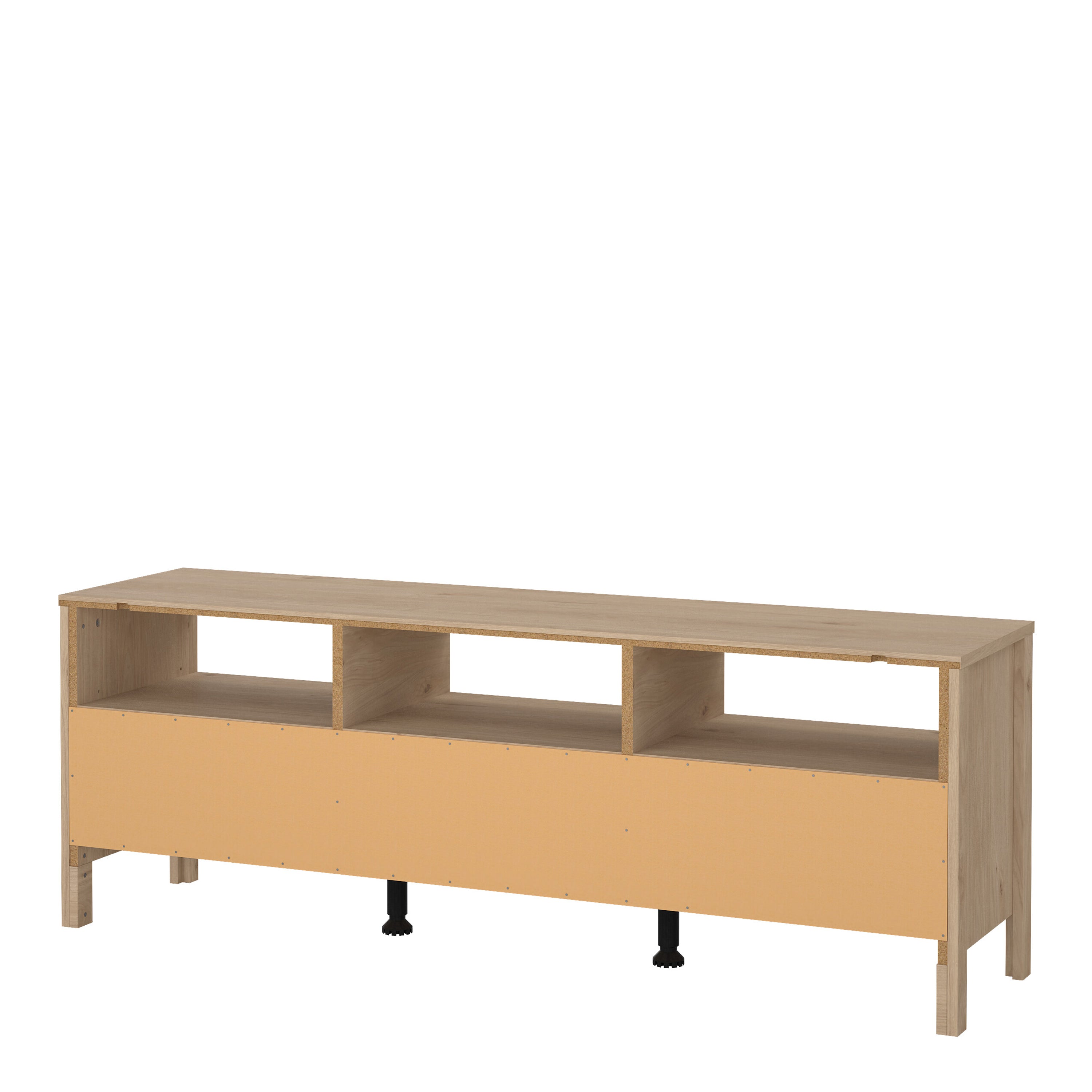 Maria TV-Unit 3 Drawers in Jackson Hickory Oak