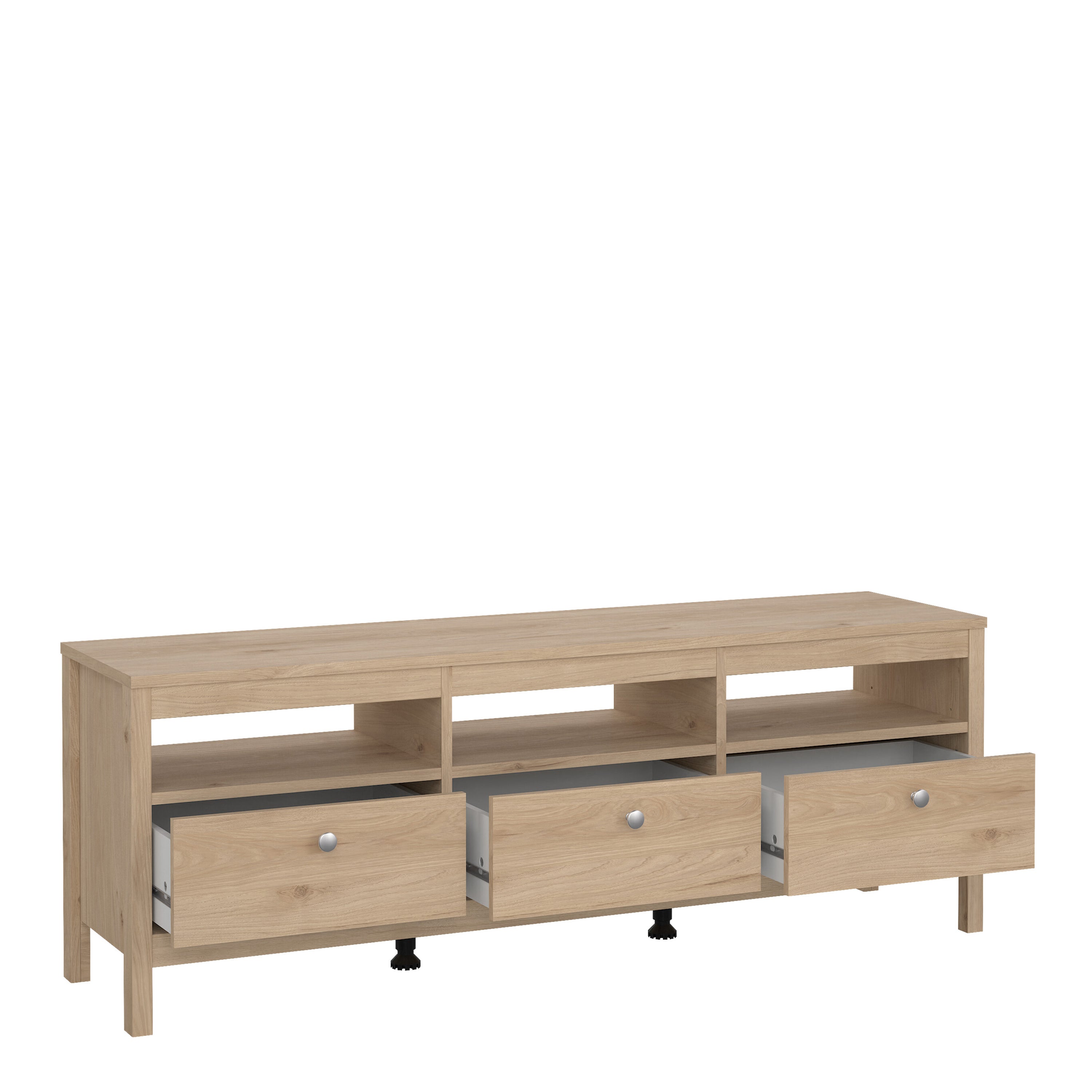 Maria TV-Unit 3 Drawers in Jackson Hickory Oak