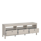 Maria TV Unit 3 Drawers in Cashmere