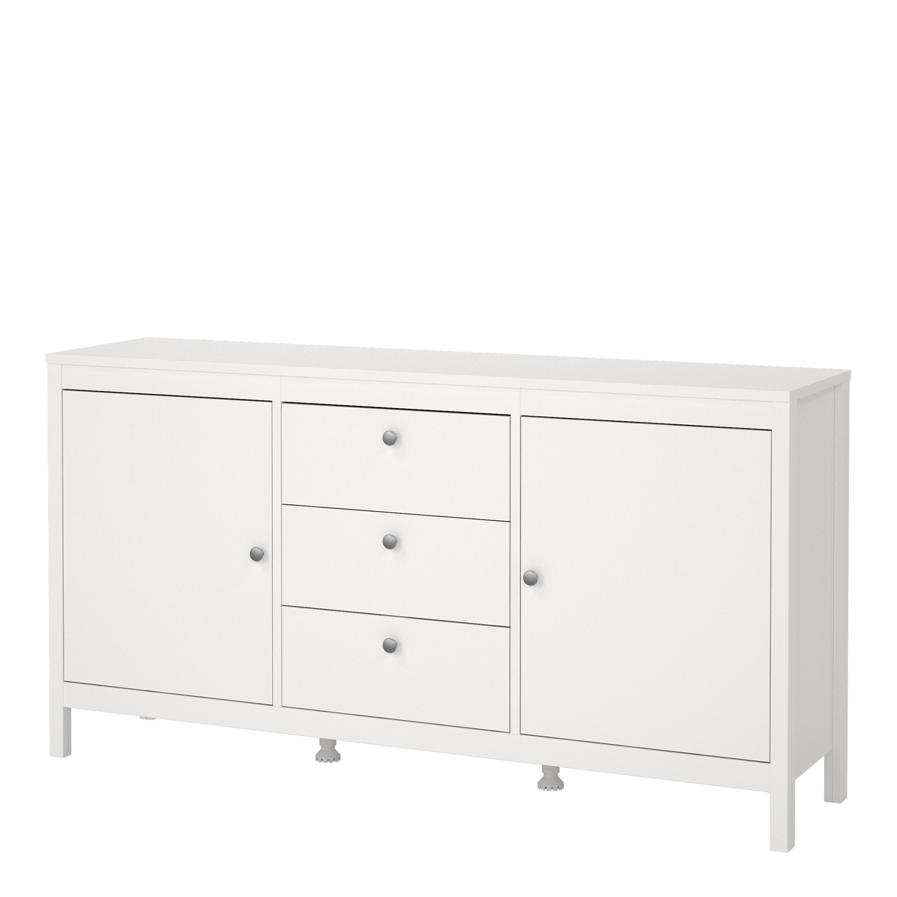 Maria Sideboard 2 Doors 3 Drawers in White