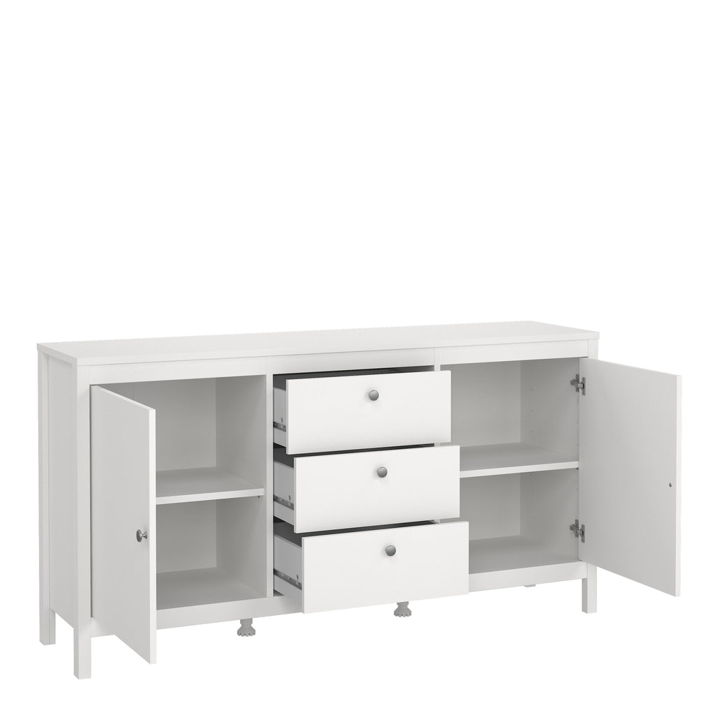 Maria Sideboard 2 Doors 3 Drawers in White