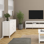 Maria Sideboard 2 Doors 3 Drawers in White