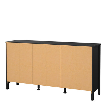 Maria Sideboard 2 Doors 3 Drawers in Matt Black