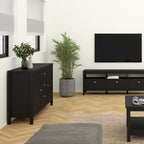 Maria Sideboard 2 Doors 3 Drawers in Matt Black