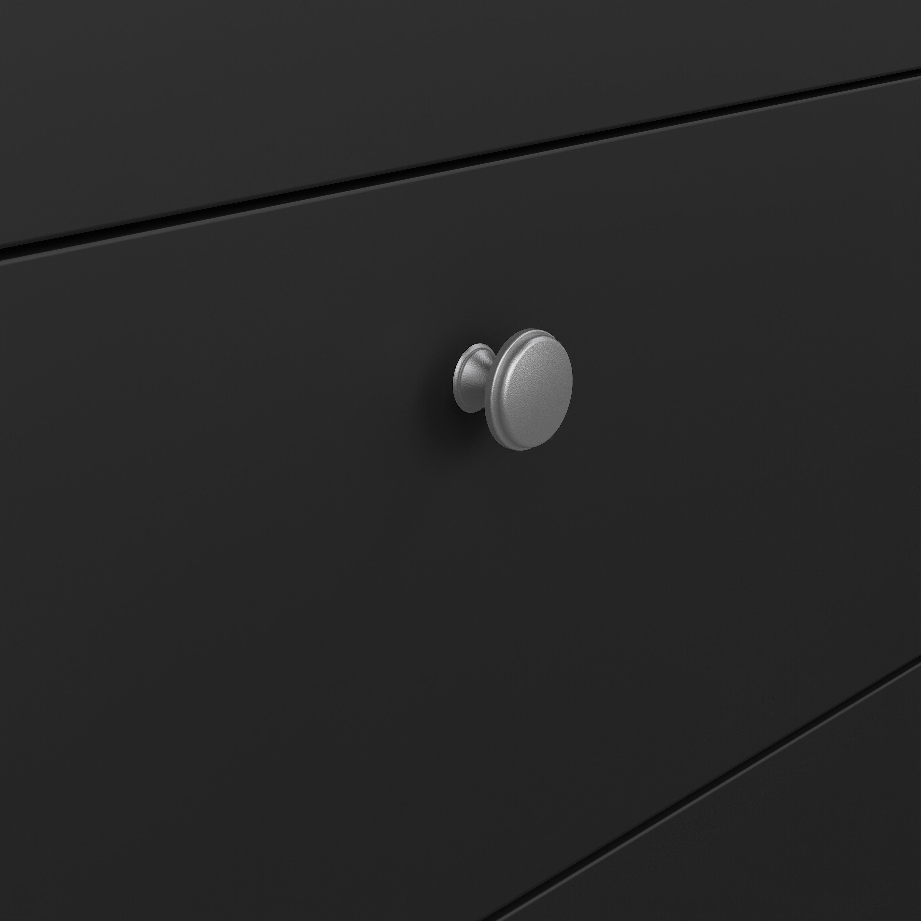 Maria Sideboard 2 Doors 3 Drawers in Matt Black