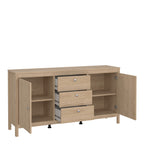 Maria 2 Door/3 Drawer Sideboard in Jackson Hickory Oak