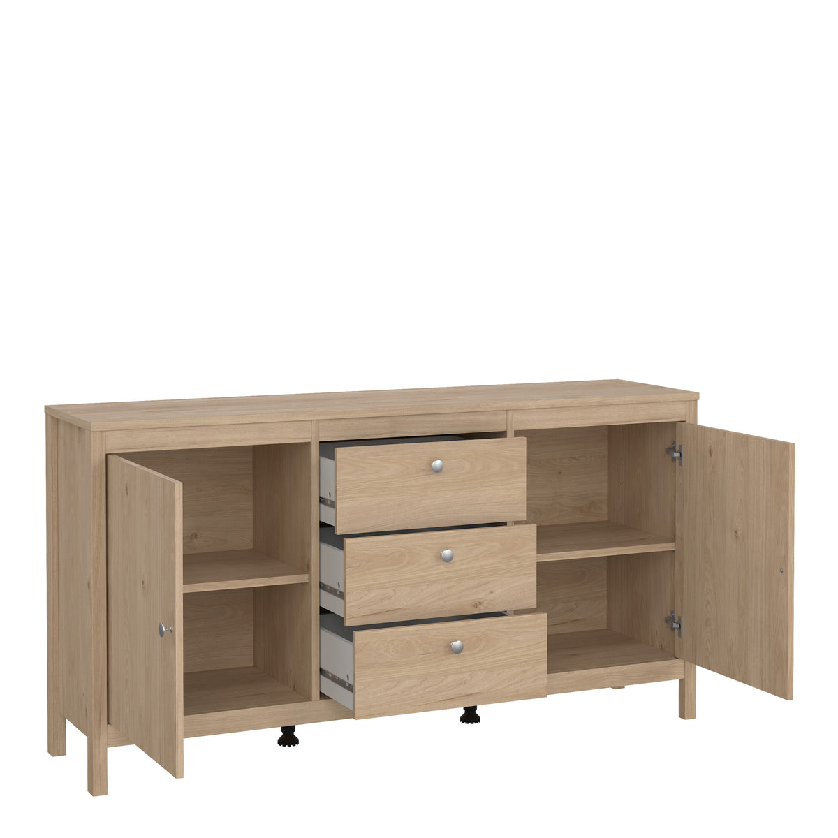 Maria 2 Door/3 Drawer Sideboard in Jackson Hickory Oak