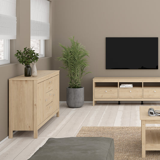 Maria 2 Door/3 Drawer Sideboard in Jackson Hickory Oak