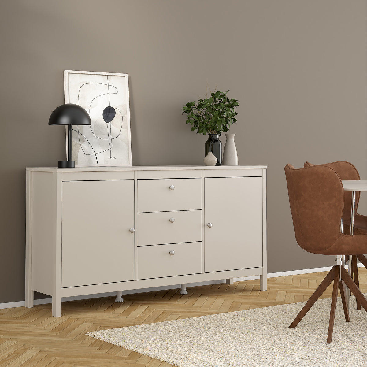 Maria 2 Door/ 3 Drawer Sideboard in Cashmere