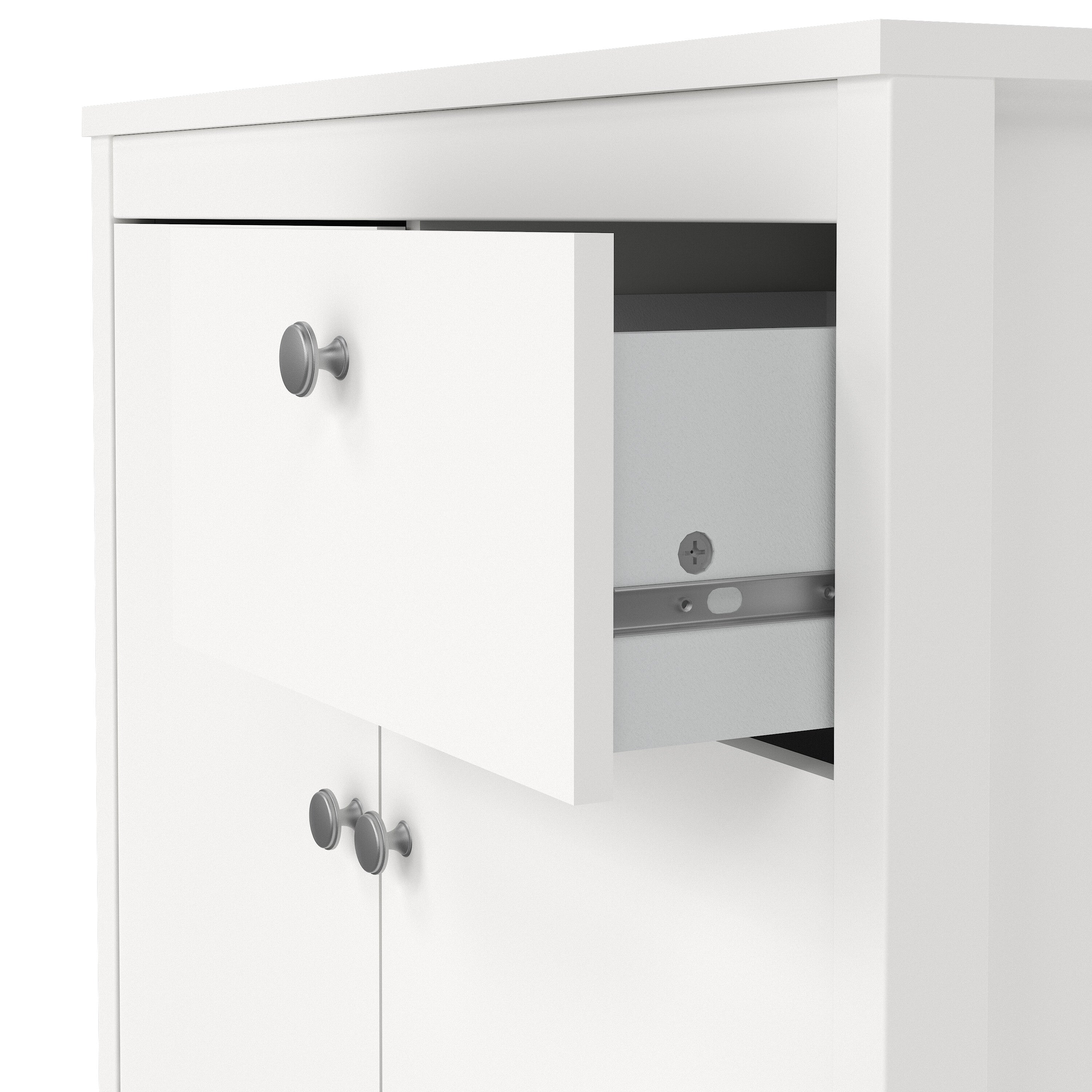 Maria 2 Door/ 1 Drawer Sideboard in White