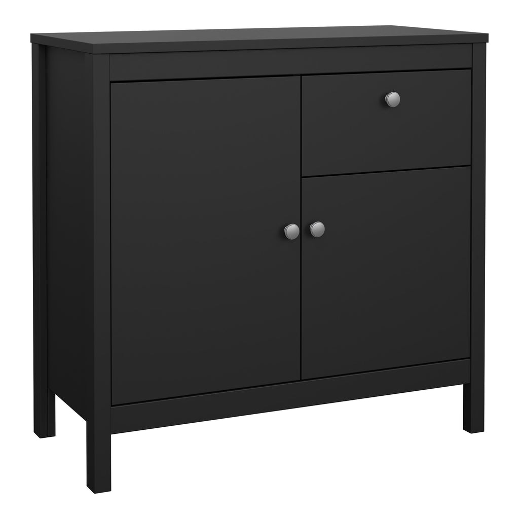 Maria 2 Door/ 1 Drawer Sideboard in Matt Black