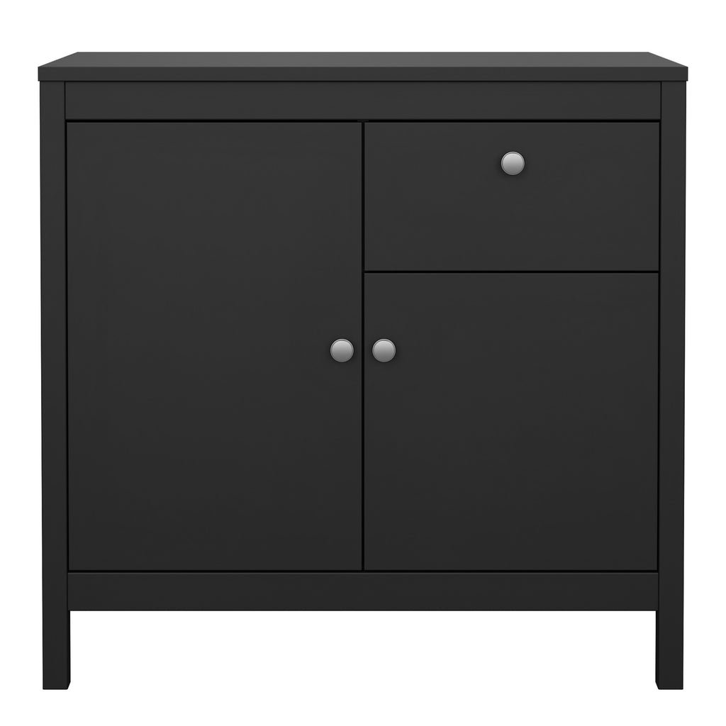Maria 2 Door/ 1 Drawer Sideboard in Matt Black