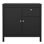 Maria 2 Door/ 1 Drawer Sideboard in Matt Black