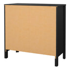 Maria 2 Door/ 1 Drawer Sideboard in Matt Black