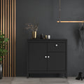 Maria 2 Door/ 1 Drawer Sideboard in Matt Black