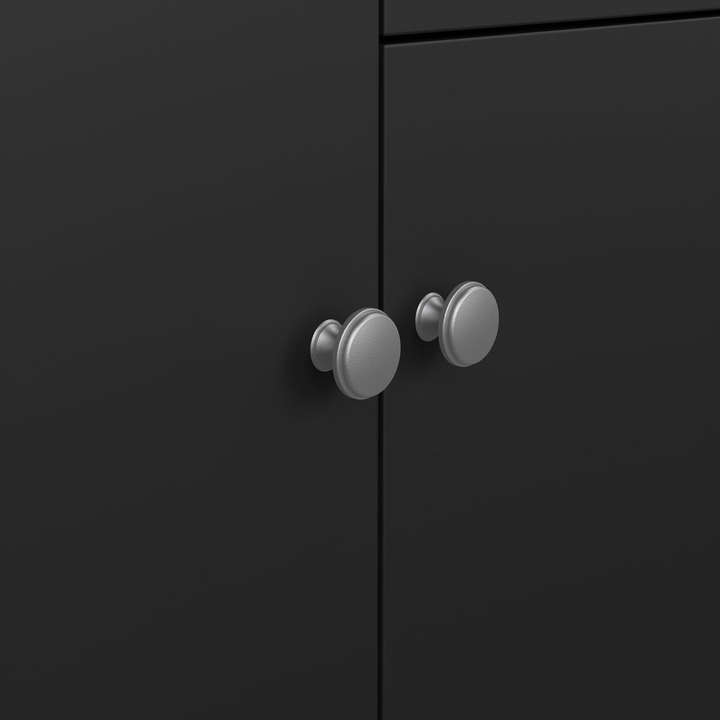 Maria 2 Door/ 1 Drawer Sideboard in Matt Black