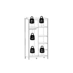 Maria Wardrobe with 2 Doors in White